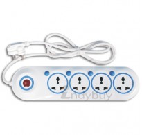 Extension Cord 4 Outlets & 4 Individual Switches with 1.5mtrs Wire